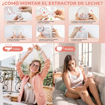 Extractor De Leche Materna Eléctrico Inalámbrico Portátil
